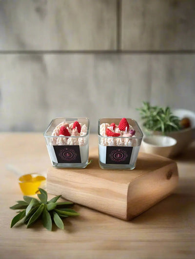 strawberry honeysuckle soy candle