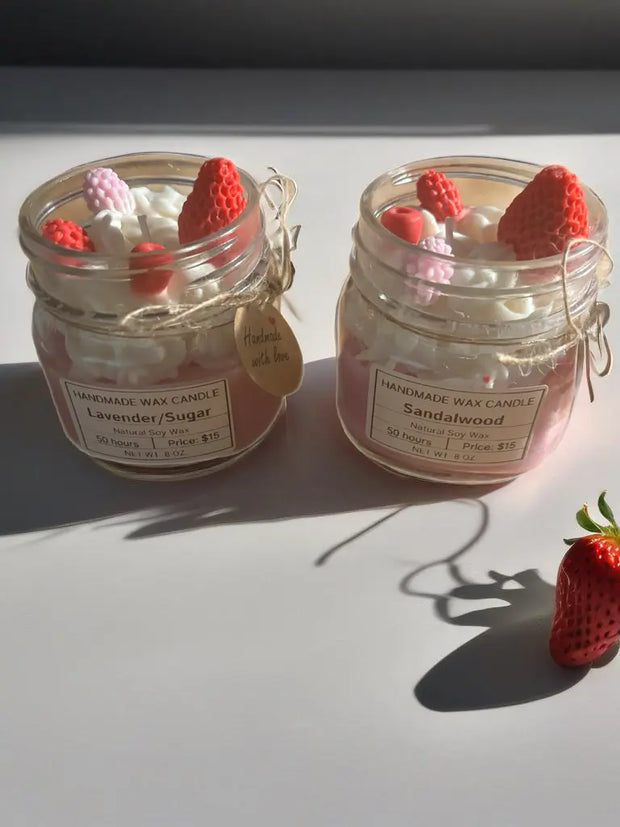 Elegant Pink Dessert with Fresh Strawberries - Jessamine Creations